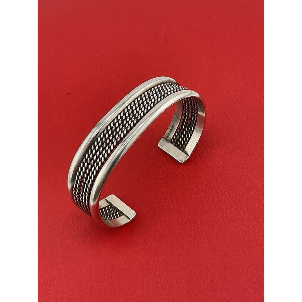 VTG Native American Sterling Silver Cuff Bracelet
